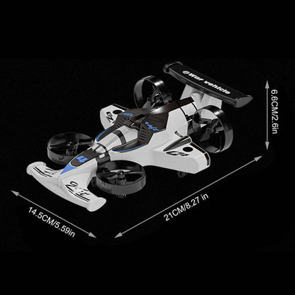 2-in-1 RC Drone And Stunt Car Designed For Land And Air Operation.