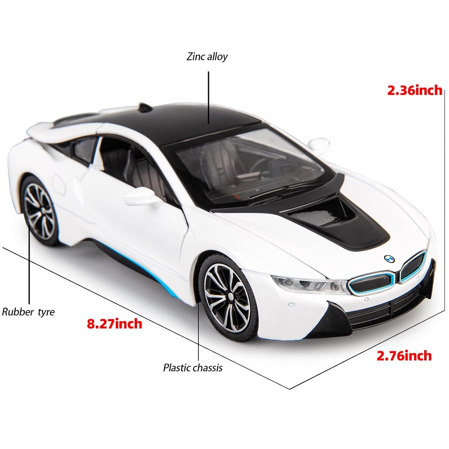 Bmw I8 1:24 Diecast Scale Model Car