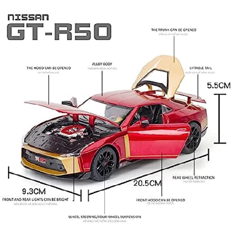 Nissan GT-R50 Sport 1:24 Diecast Scale Model Car