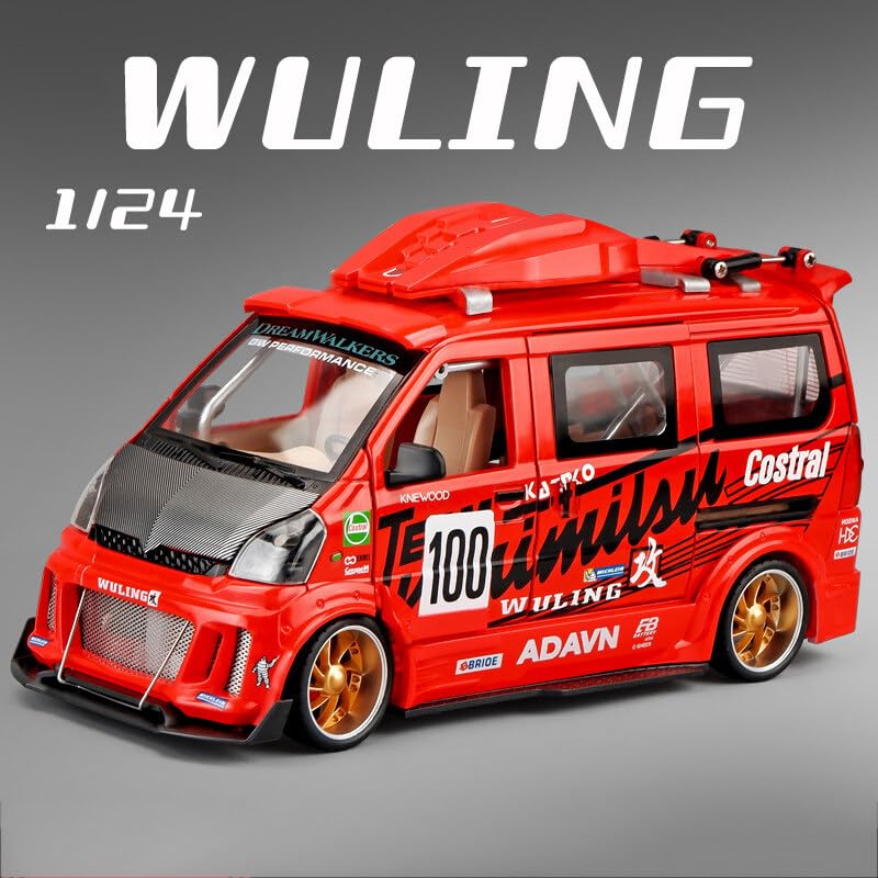 Wuling Track Sports Van 1:24 Diecast Scale Model Car