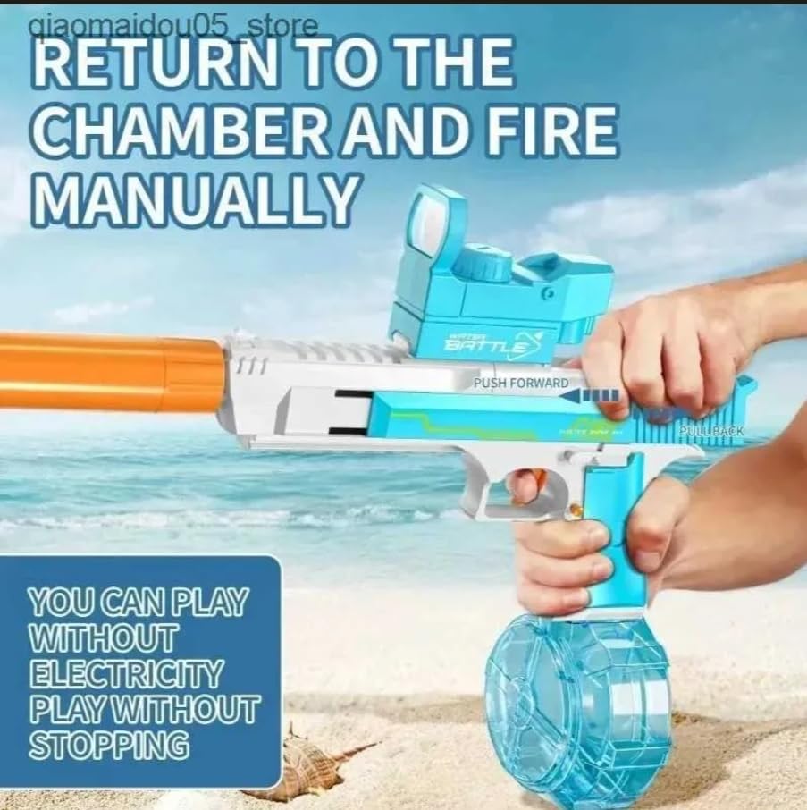 Desert Eagle-style electric automatic water gun