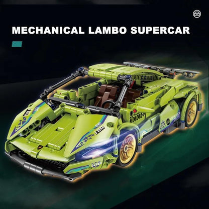 Pull Back Racing Car Building Block Set 1:18 diecast scale model