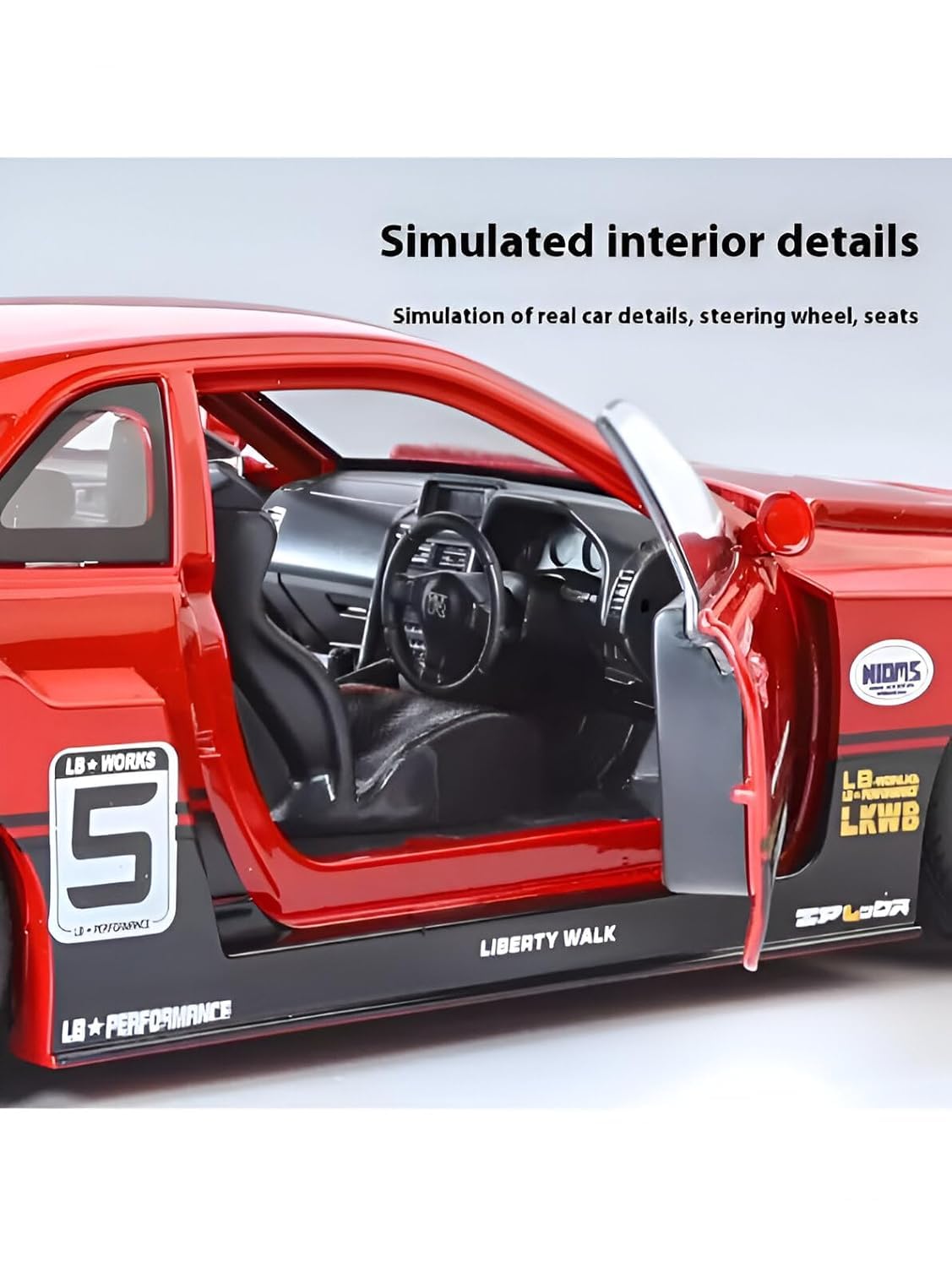 Nissan LBWK GTR R34 1:24 Diecast Scale Model Car