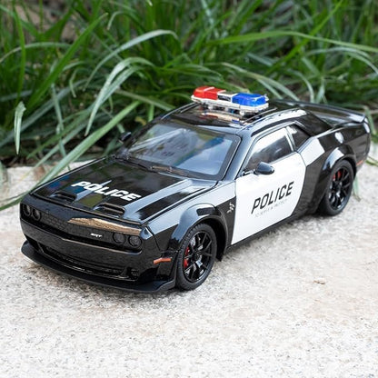 Dodge Challenger SRT Hellcat Police 1:24 Diecast Scale Model Car