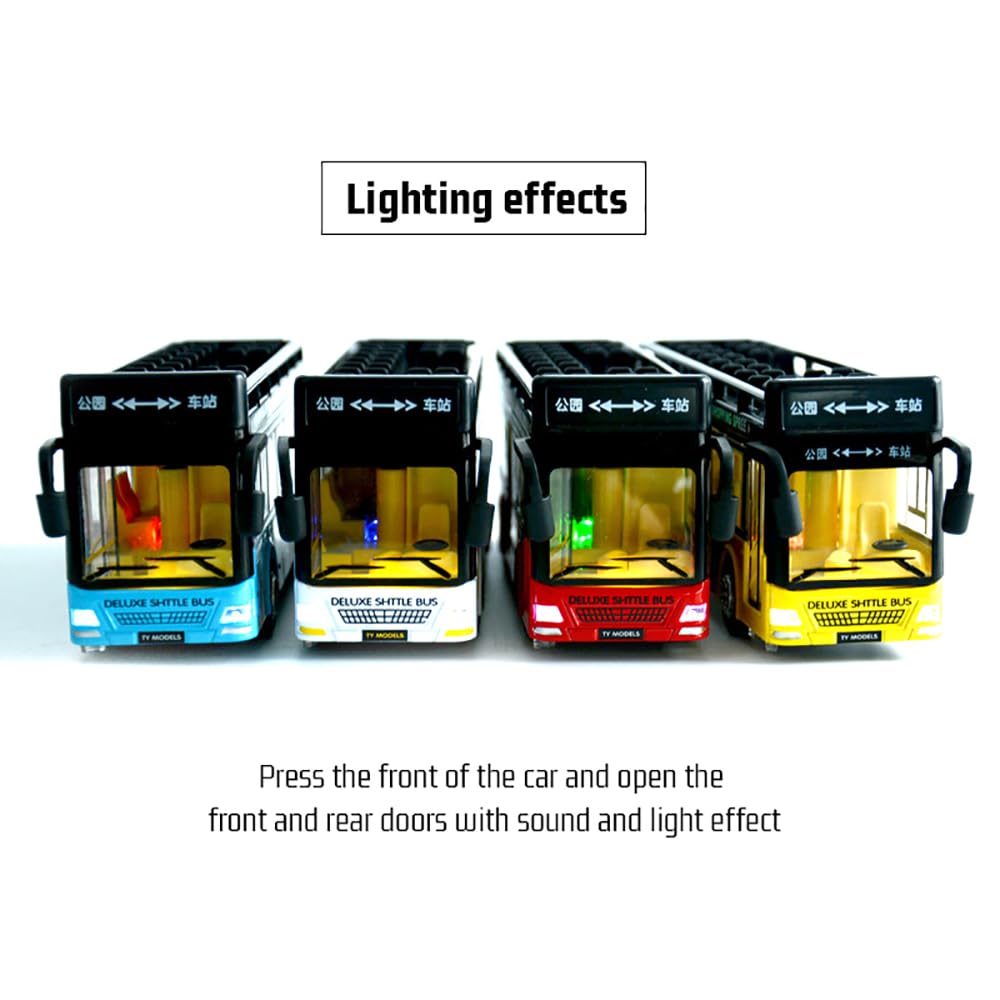 Double-Decker Sightseeing Bus Diecast Scale Model