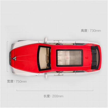 Rolls Royce Cullinan White-Red 1:24 Diecast Scale Model Car