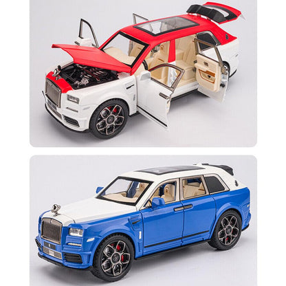 Rolls Royce Cullinan White-Red 1:24 Diecast Scale Model Car