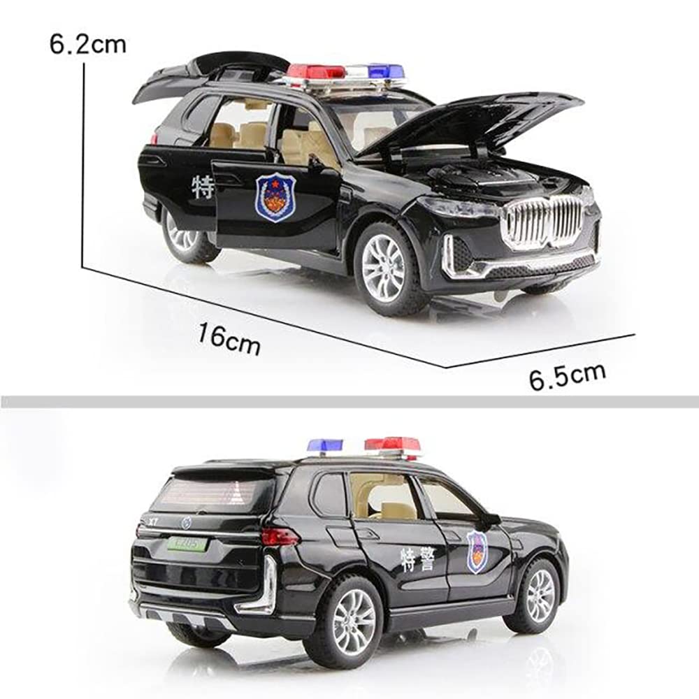Toyota Land Cruiser LC300 Police Car 1:24 Diecast Scale Model Car