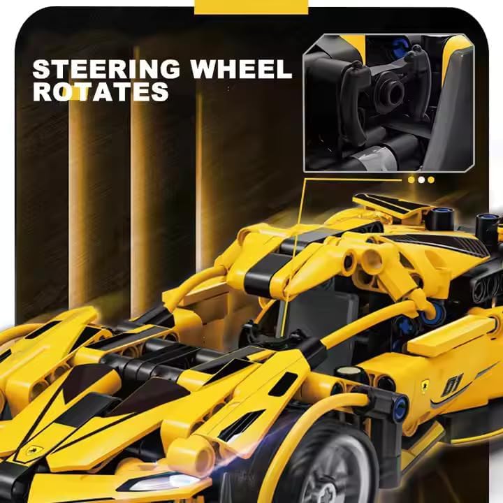 Pull Back Racing Car Building Block Set 1:18 diecast scale model