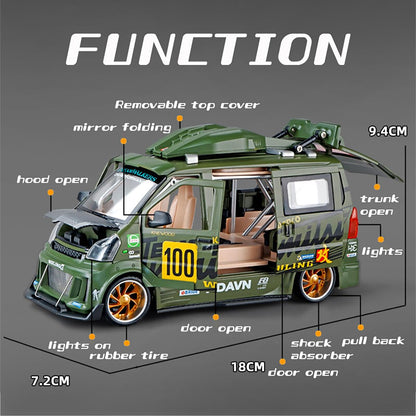 Wuling Track Sports Van 1:24 Diecast Scale Model Car