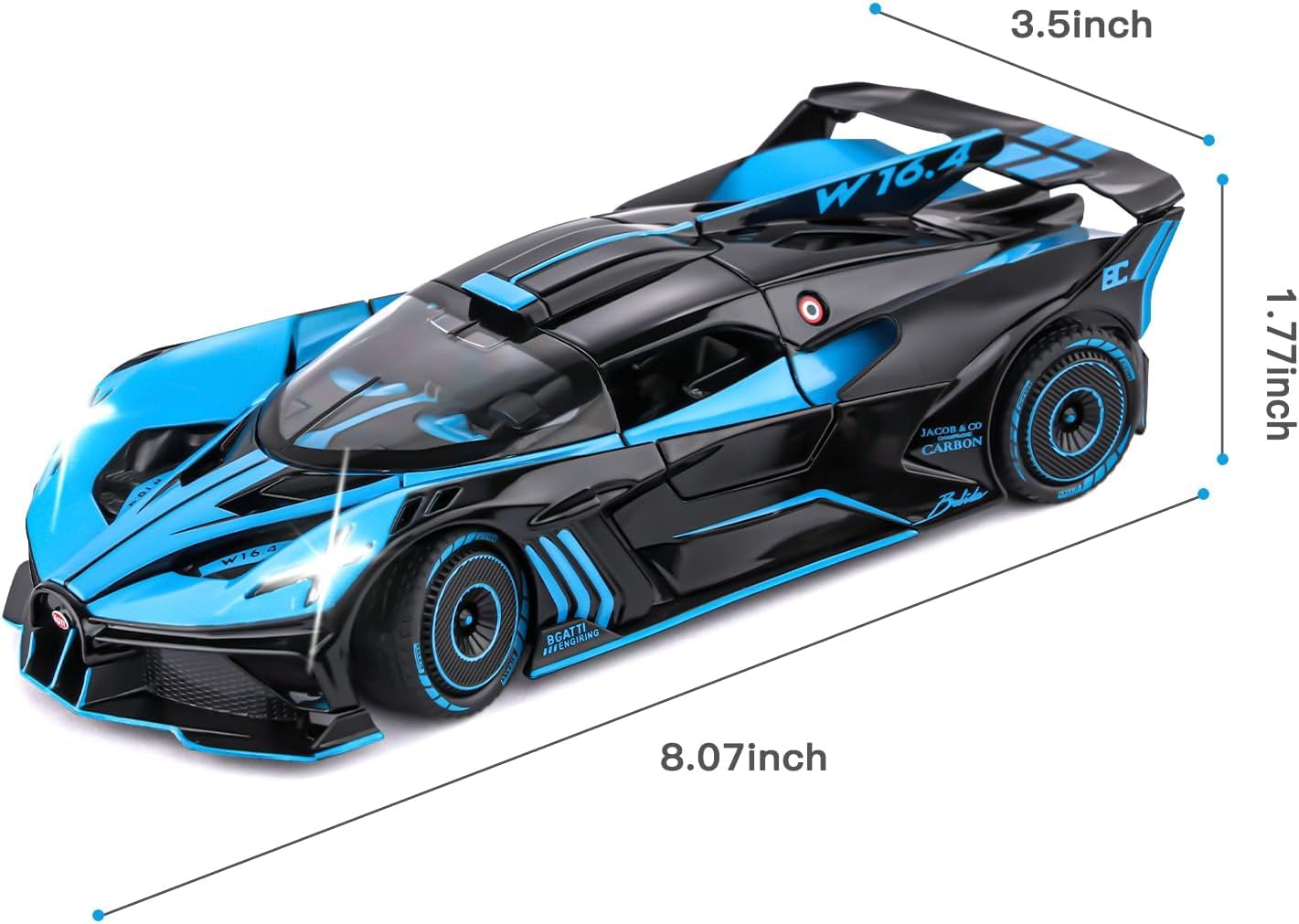 Bugatti Bolide 1:24 Diecast Scale Model Car