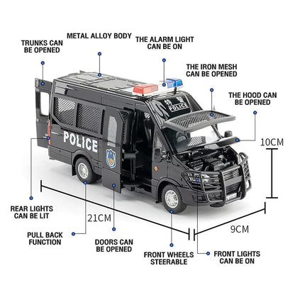 Iveco Police Van 1:24 Diecast Scale Model