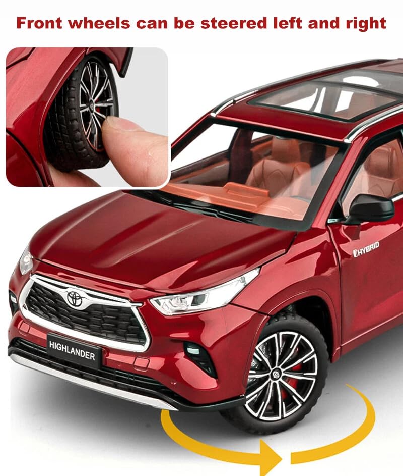 Toyota Highlander 1:24 Diecast Scale Model Car