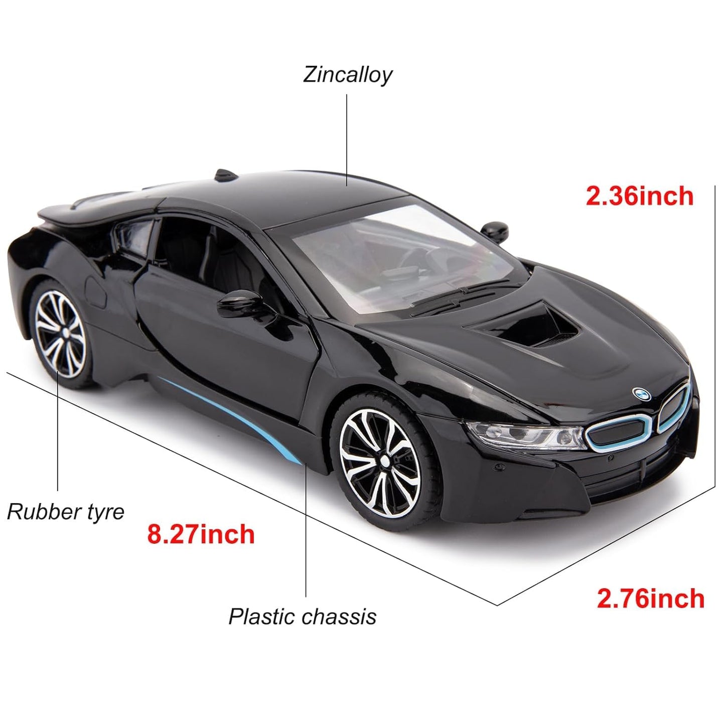 Bmw I8 1:24 Diecast Scale Model Car