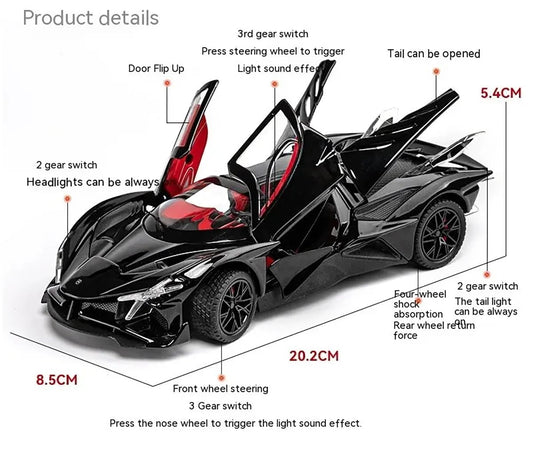 Apollo Project EVO 1:24 Diecast Scale Model Car