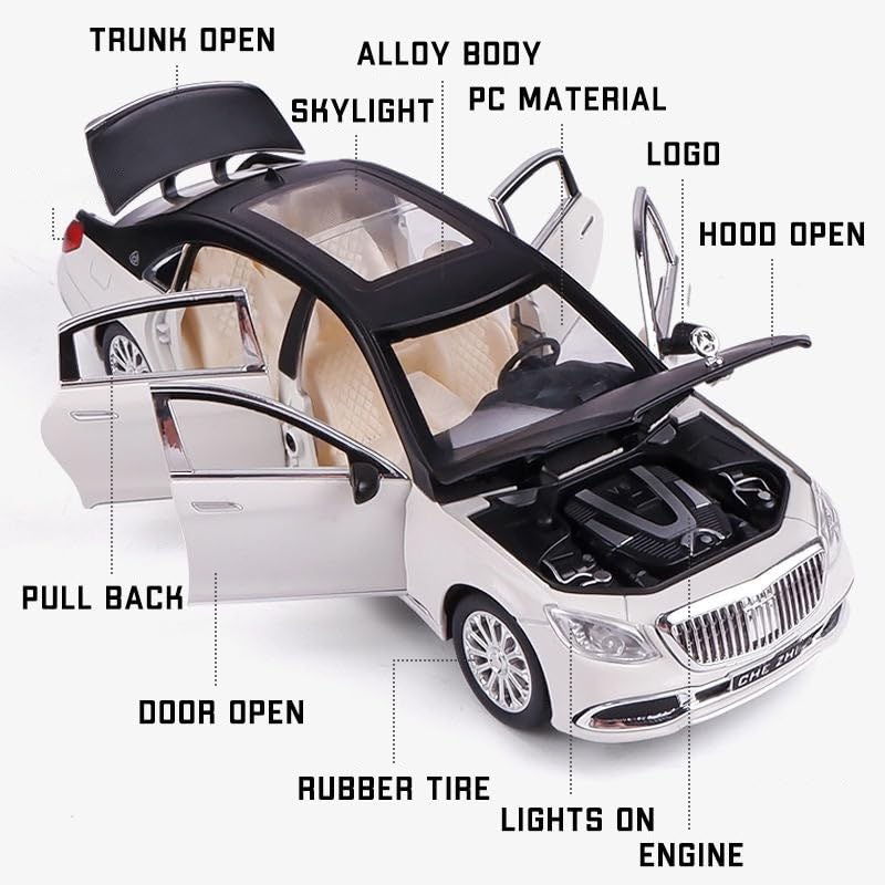 Mercedes Benz Maybach S600 1:24 Diecast Scale Model Car