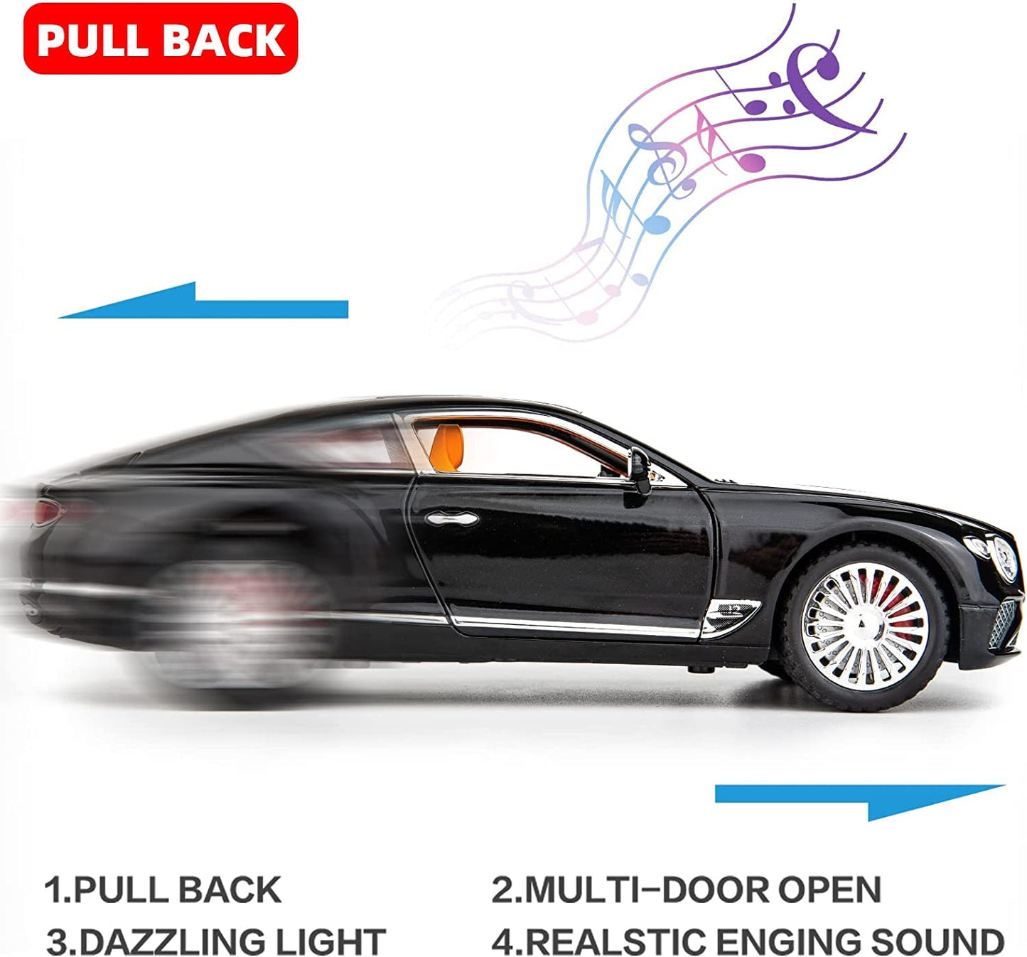 Bentley Continental Gt 1:24 Diecast Scale Model Car