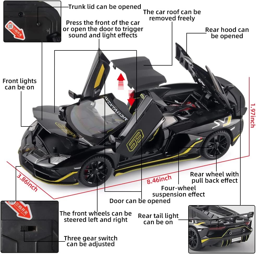Lamborghini Svj-63 1:24 Diecast Scale Model Car