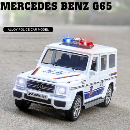 Mercedes Amg G65 Police 1:24 Diecast Scale Model Car