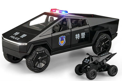 Tesla Cyber Police Truck 1:24 Diecast Scale Model Car
