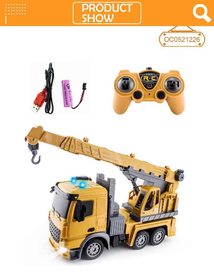 remote-controlled construction crane truck