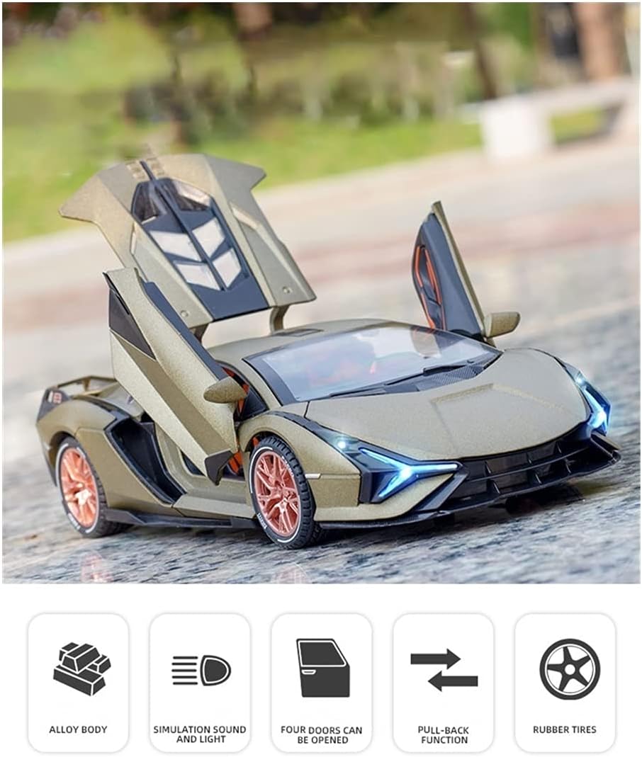 Lamborghini Sián FKP 37 Collectible 1:24 Diecast Scale Model Car