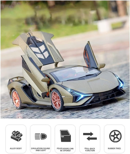 Lamborghini Sián FKP 37 Collectible 1:24 Diecast Scale Model Car