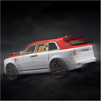 Rolls Royce Cullinan White-Red 1:24 Diecast Scale Model Car