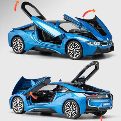 B-M-W I8  1:24 Diecast Scale Model Car