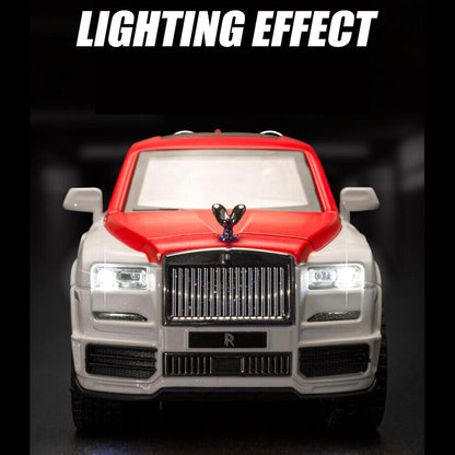 Rolls Royce Cullinan White-Red 1:24 Diecast Scale Model Car