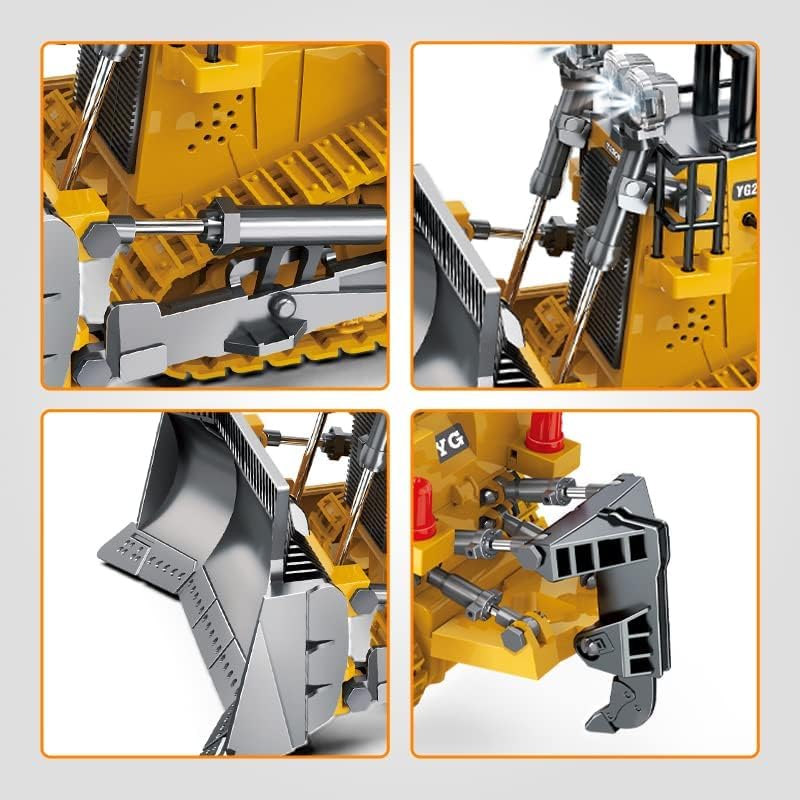 RC Metal Bulldozer Construction Vehicle 1:18 diecast scale model