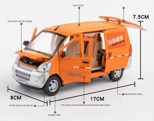 Wuling Rongguang Van 1:24 Diecast Scale Model Car