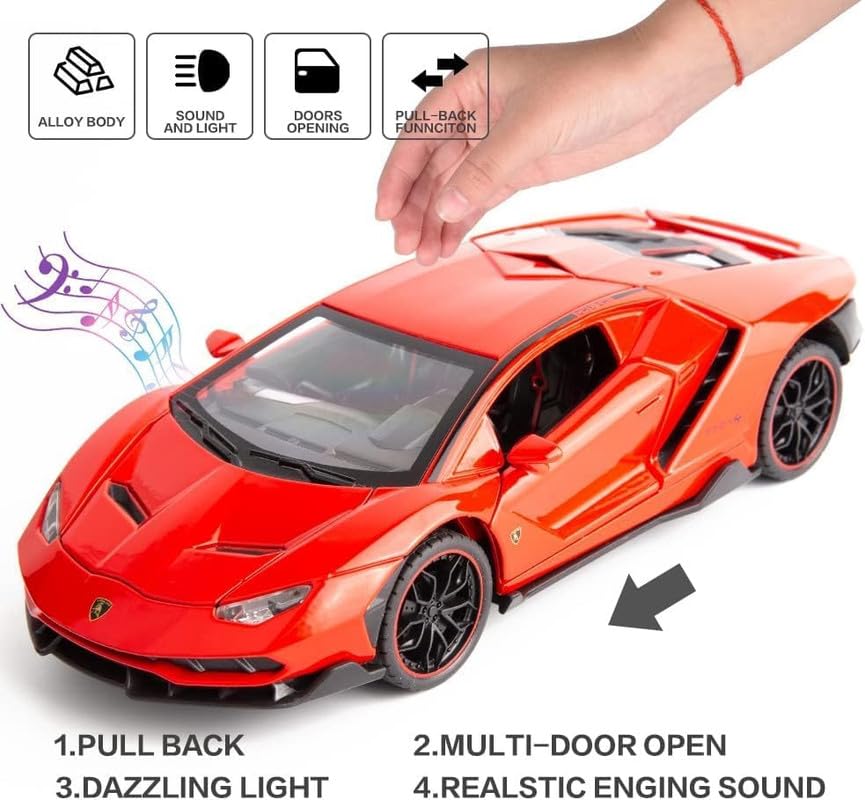 Lamborghini Centenario Lp770 1:24 Diecast Scale Model Car