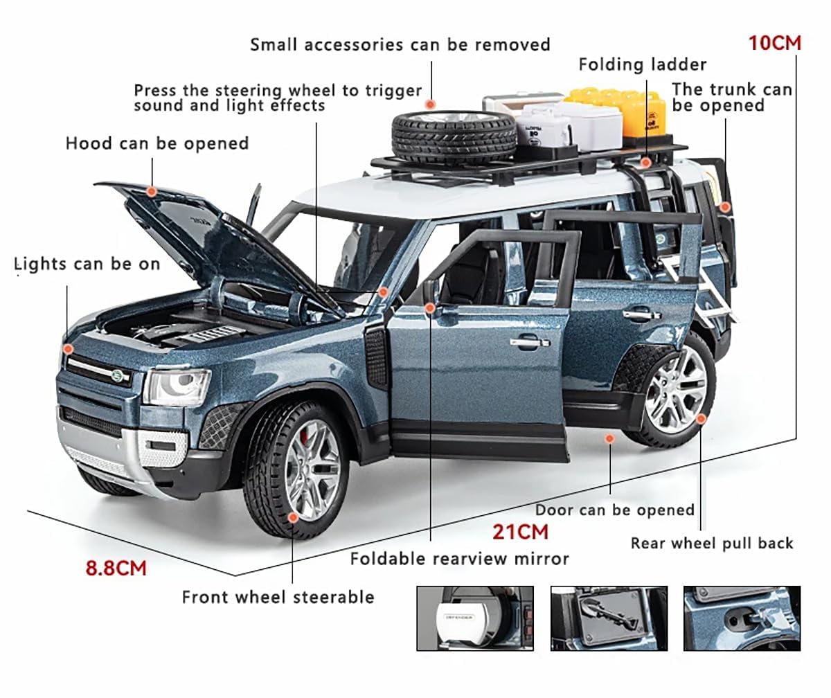 Land Rover Defender 110 1:24 diecast Scale Model car