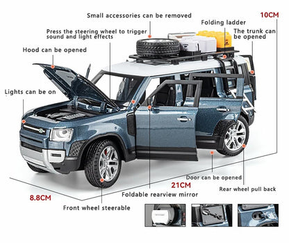 Land Rover Defender 110 1:24 diecast Scale Model car
