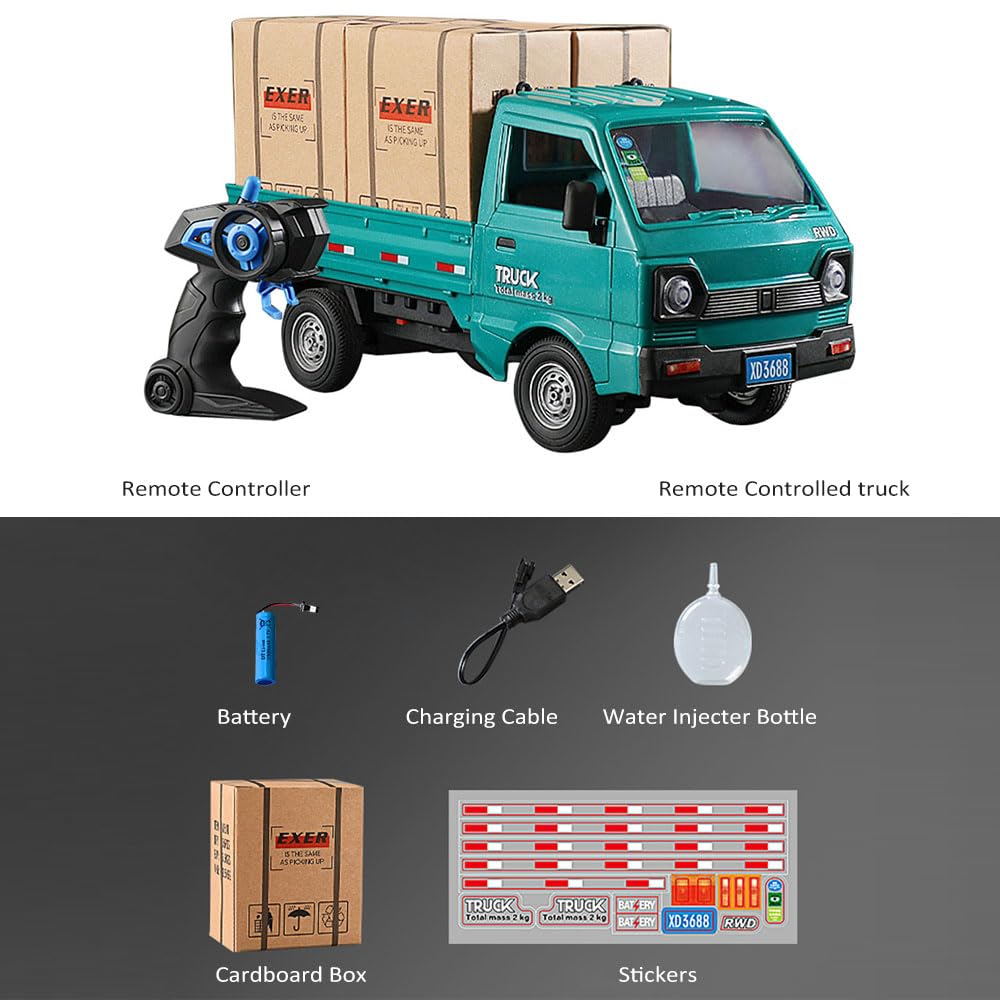 1:16 Scale RC Transport Pickup Truck with Spray and Light