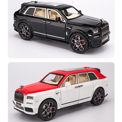 Rolls Royce Cullinan White-Red 1:24 Diecast Scale Model Car