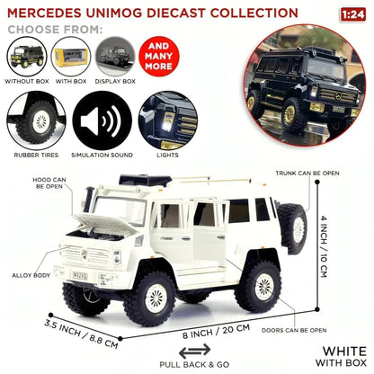 Mercedes-benz Unimog 1:24 Diecast Scale Model Car