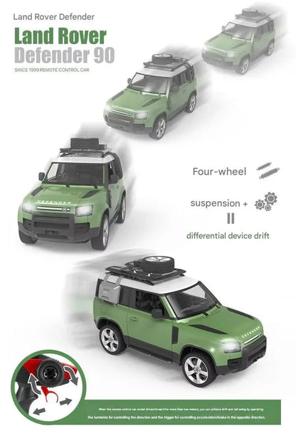 Land Rover Defender 1:12 RC Car Official Licensed Rechargeable Remote Control