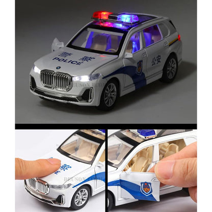 Toyota Land Cruiser LC300 Police Car 1:24 Diecast Scale Model Car