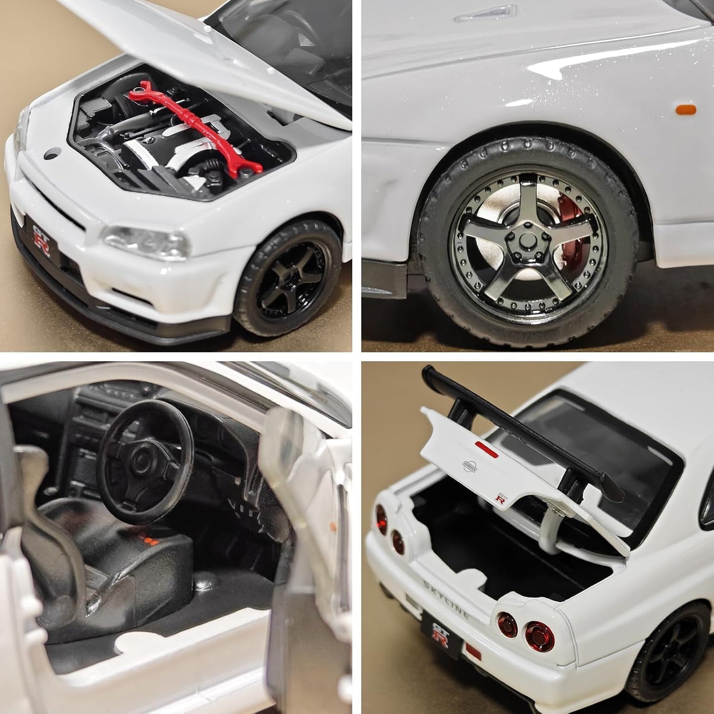 Nissan Skyline GT-R R34 1:24 Diecast Scale Model Car
