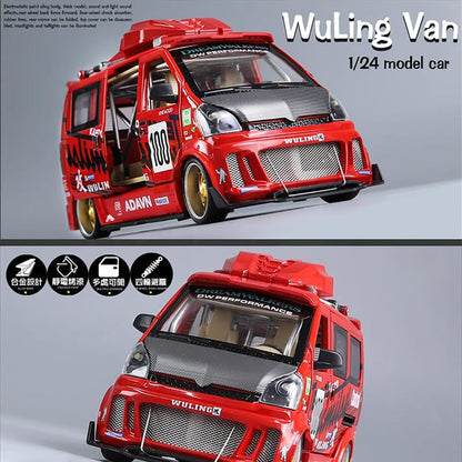 Wuling Track Sports Van 1:24 Diecast Scale Model Car