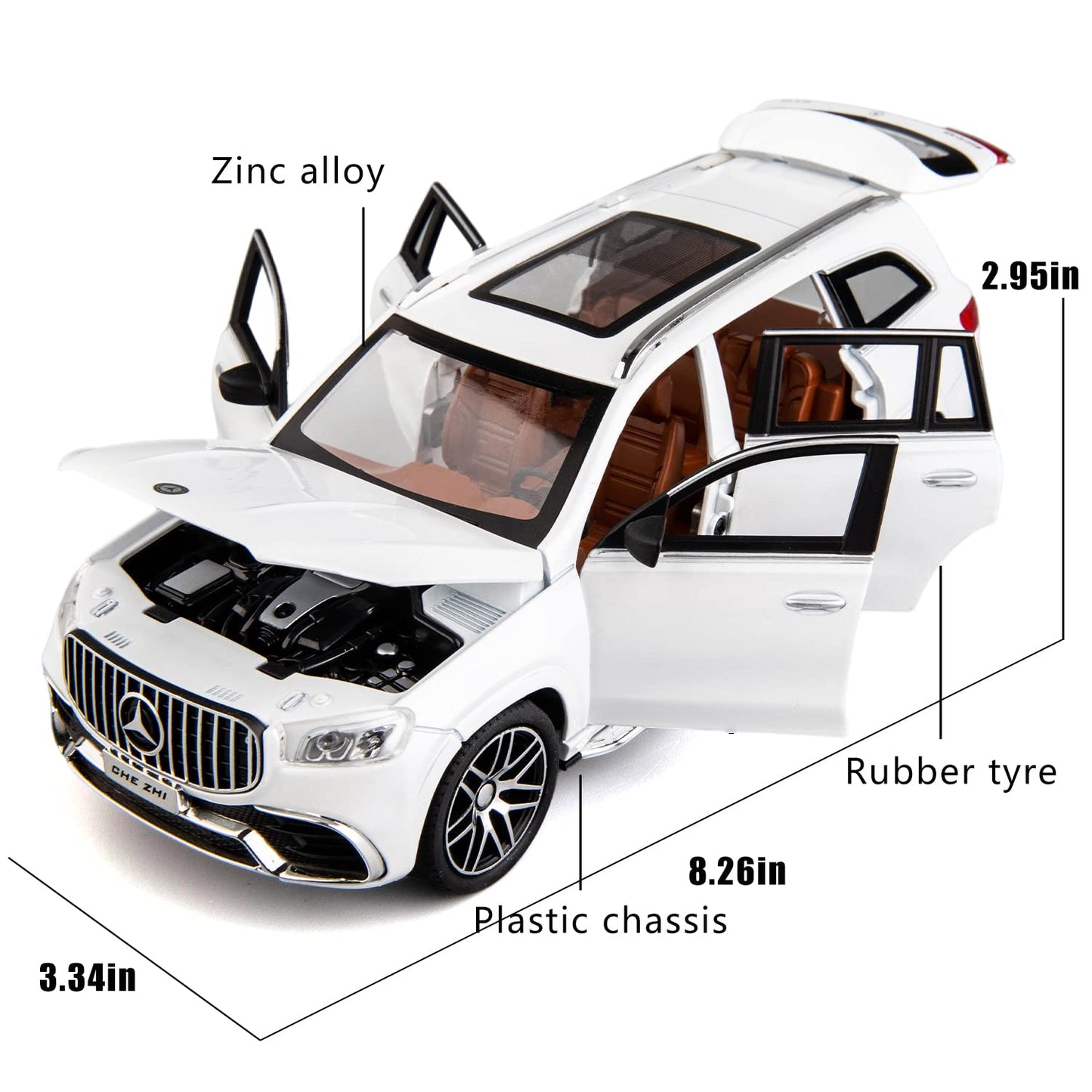 Mercedes-Benz GLS63 AMG 1:24 Diecast Scale Model Car