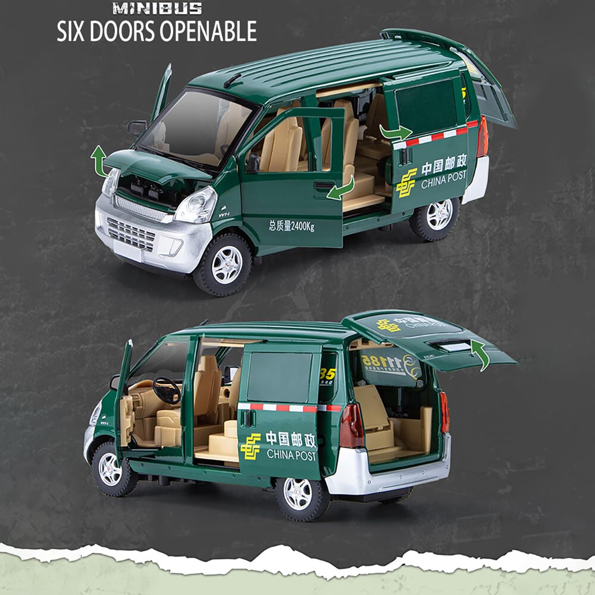 Wuling Rongguang Van 1:24 Diecast Scale Model Car