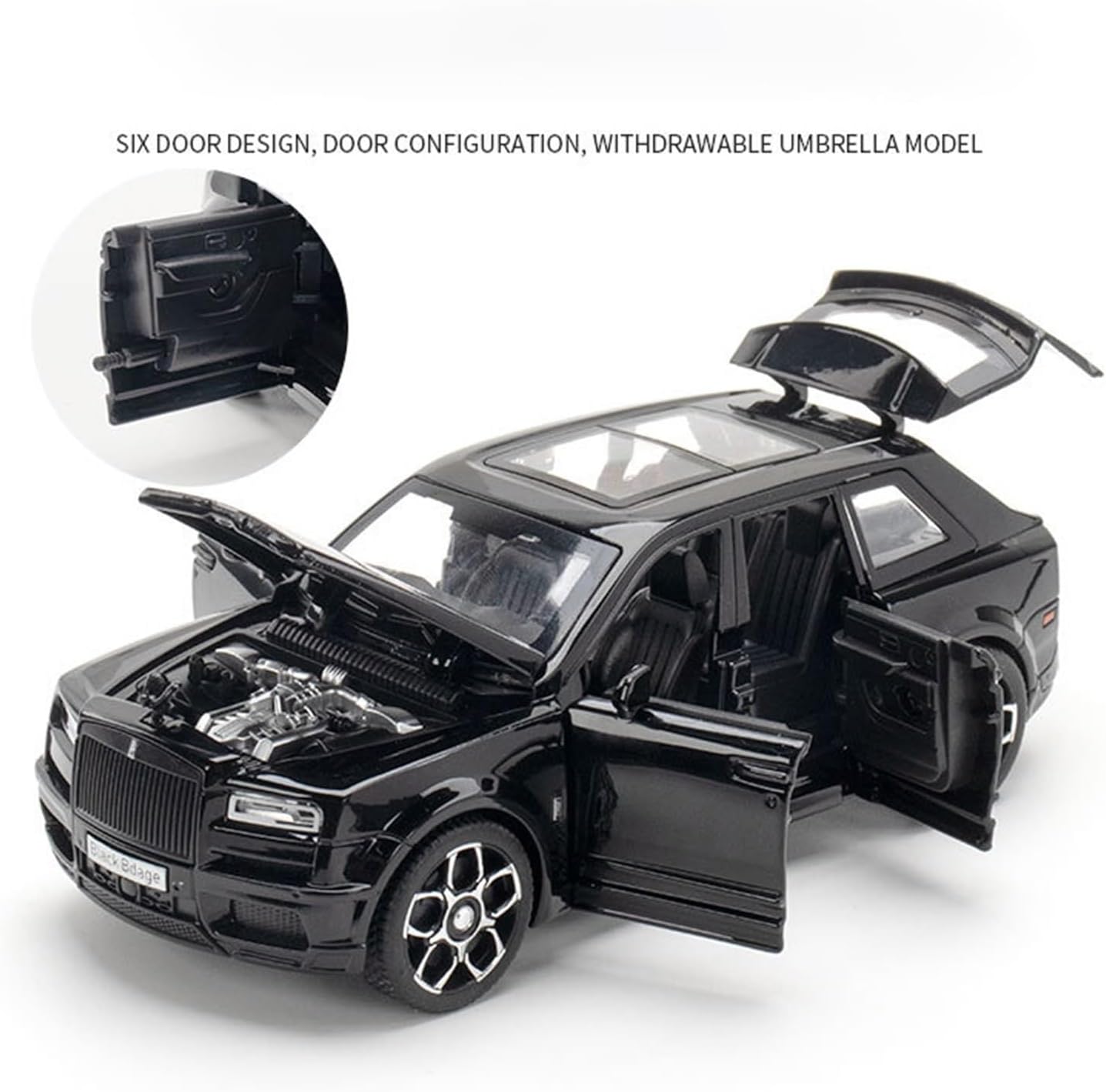 Rolls Royce Cullinan Trailer 1:24 Diecast Scale Model Car