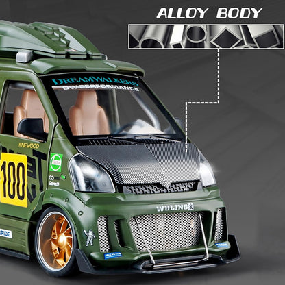 Wuling Track Sports Van 1:24 Diecast Scale Model Car