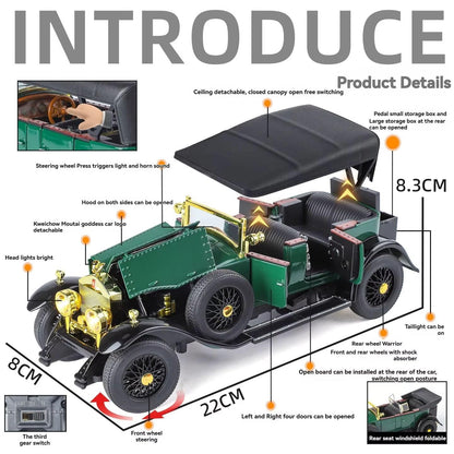 Rolls Royce Phantom Genera Tion (Vintage 1925) Diecast Scale Model Car