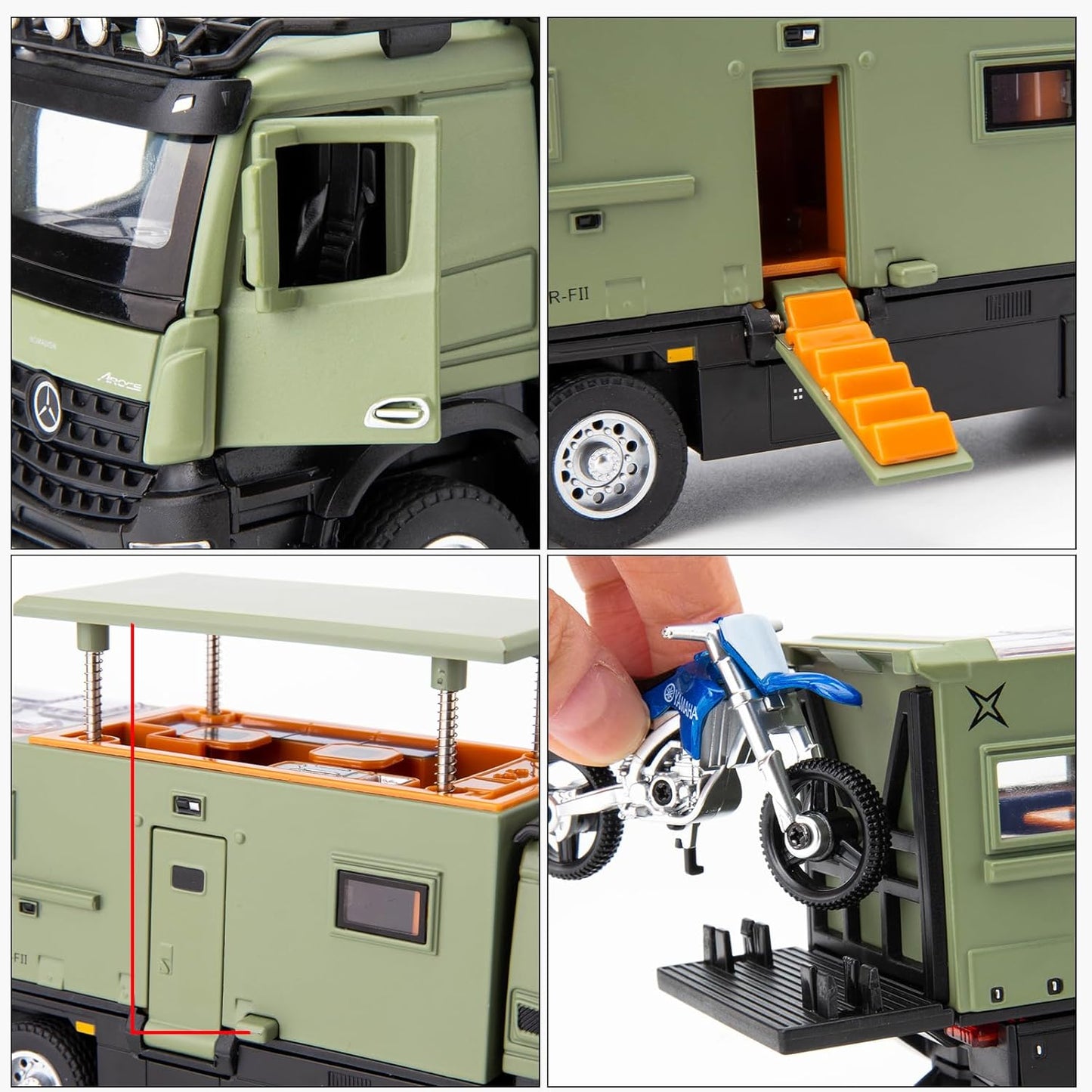 Mercedes-benz Nomadison Rv camper truck 1:24 Diecast Scale Model