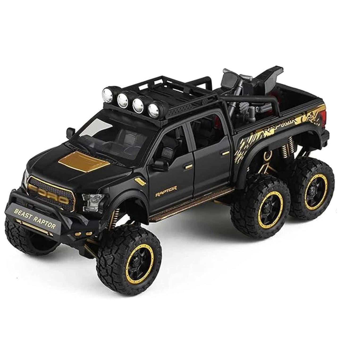 Ford F-150 Raptor 6X6 pickup truck 1:24 Diecast Scale Model