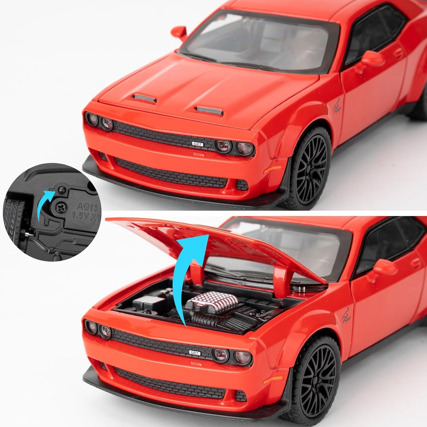 Dodge Challenger SRT Hellcat 1:24 Diecast Scale Model Car